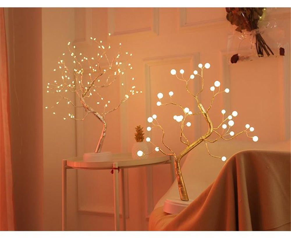LED Night Light Mini Tree Lamp Home Bedroom Decoration