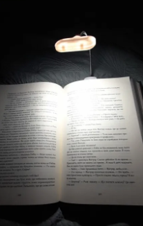 Book Night Light 
Adjustable Mini Clip-On
Lamp Battery Powered